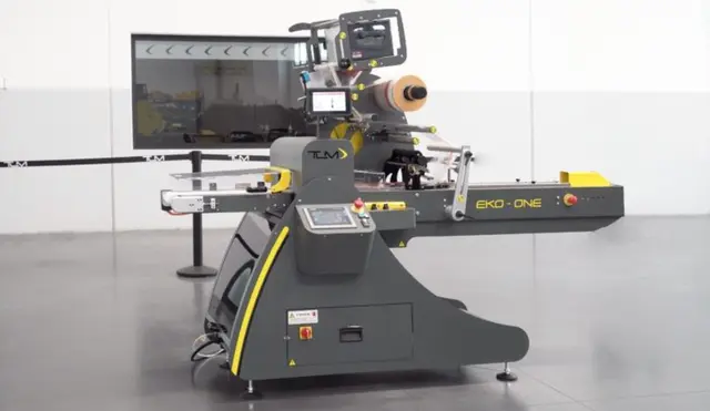 TLM's flow packing machine, partially printed on the Fuse Series